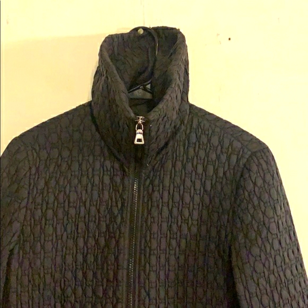 NINE WEST black quilted zipper jacket size S. - Picture 7 of 10